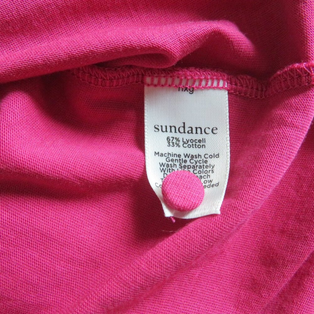 🎉🎉HP🎉🎉Sundance Living (Catalog) CAELYN TEE, Magenta, Size Large - EUC - Picture 11 of 13